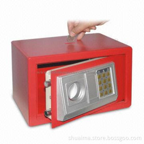 Electronic Digital Safe, Security and Power Status Shown in Series of LED Displays